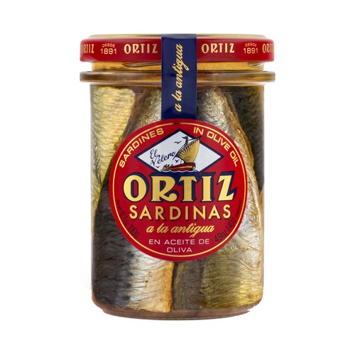 ORTIZ Sardinas en aceite de oliva a la antigua 140 g.