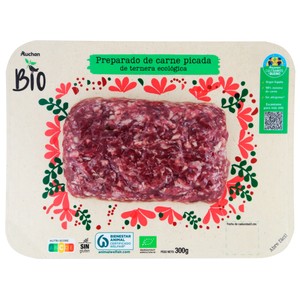 ALCAMPO CULTIVAMOS LO BUENO ECOLÓGICO Preparado de carne picada de ternera ecológica 300 g.