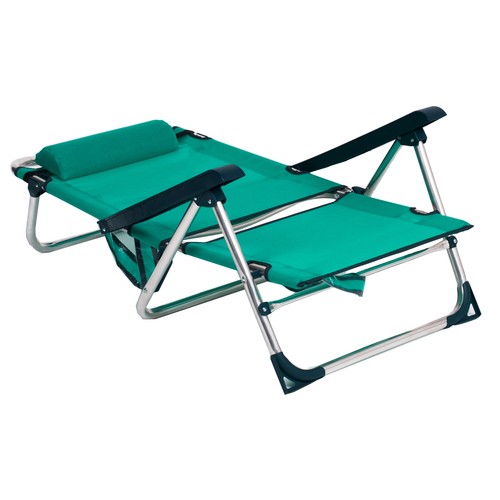 Silla Playa aluminio textil color verde, ALCO.