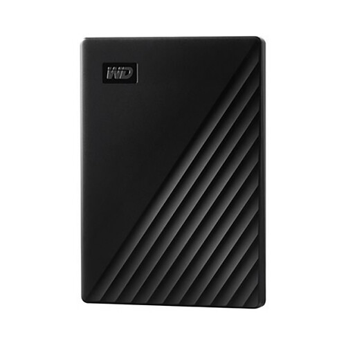 Disco duro externo 1TB WD My Passport negro, tamaño 2,5, conexión USB 3.0.