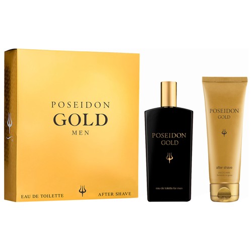 POSEIDON Gold men Estuche regalo para hombre con colonia y after shave.