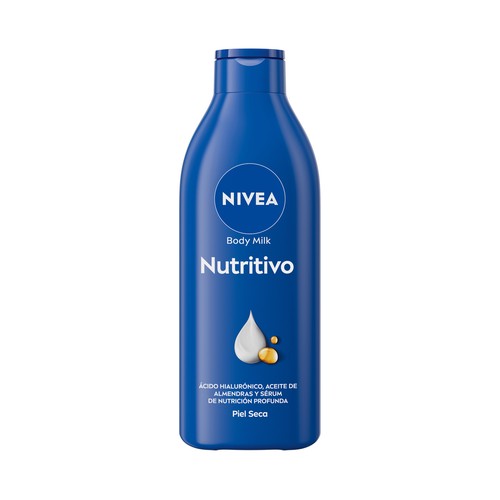 NIVEA Loción corporal nutritiva (400 ml) + gel de baño con aroma a Nivea (250 ml).