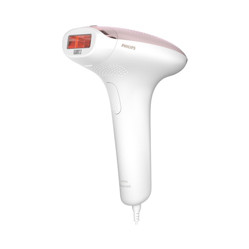 Depiladora luz pulsada IPL PHILIPS LUMEA BRI920/00, uso corporal, deslizamiento y flash, 5 niveles, sensor tono de piel.