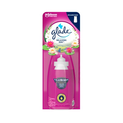 GLADE Sense & spray Recambio para ambientador con fragancia infusionada con aceites esenciales 18 ml.