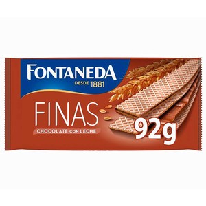 Finas Barquillos de chocolate con leche 92 g.