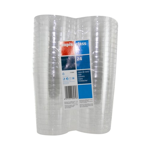 Vasos de plástico desechable de sidra NUPIK 24 unidades.