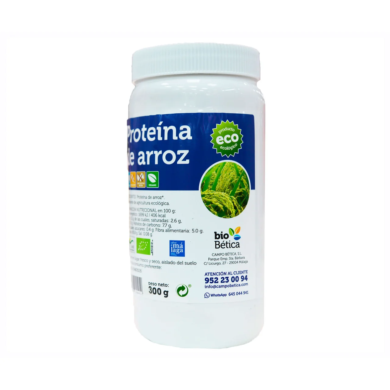 Proteína de arroz bio 300 g