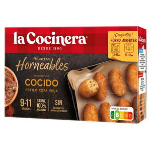 Imagen de LA COCINERA Croquetas horneables de cocido (estilo ropa vieja)  Recetas horneables 340 g.