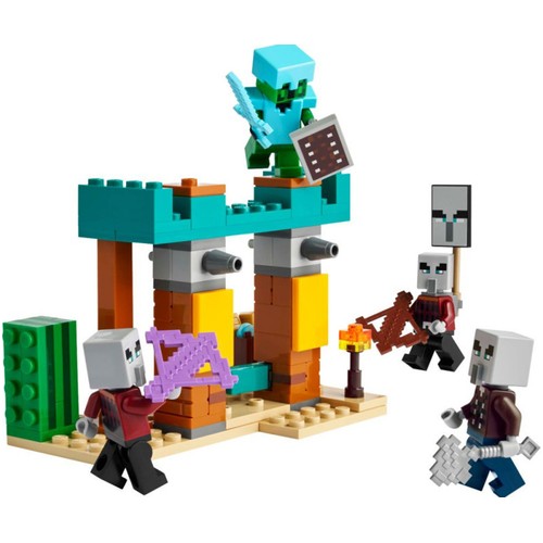 LEGO Minecraft La Patrulla del Desierto de los Maldeanos 21267, 105 piezas, +7 años.