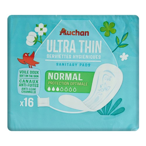 PRODUCTO ALCAMPO Compresas normal ultra finas y sin alas PRODUCTO ALCAMPO 16 uds.