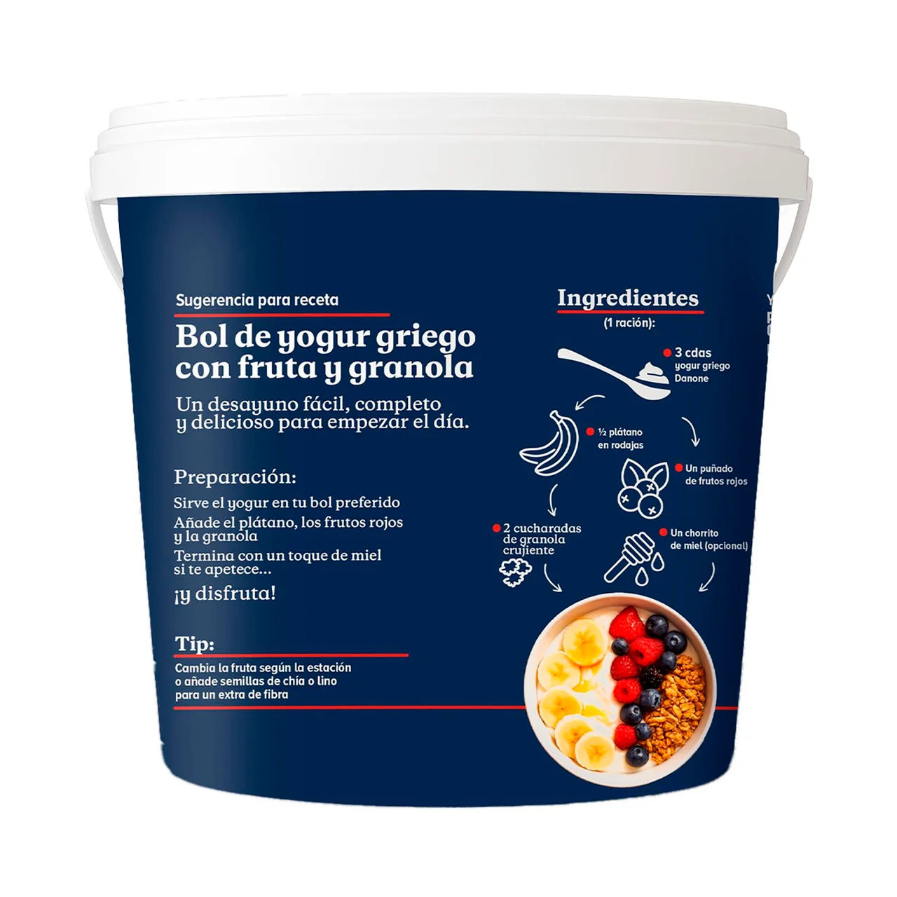Yogur griego natural 920 g.