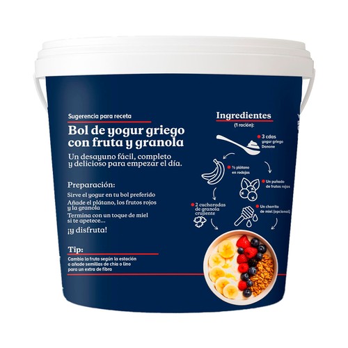 DANONE Yogur griego natural 920 g.