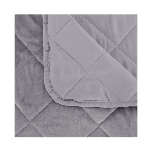 PETTI Artigiani Italiani - Edredón De Suave Y Cálido Terciopelo 350 G/m², Edredón De Matrimonio, Reversible, Edredón Matrimonial: 260 X 270 Cm, Color Polvo, 100% Fabricado En Italia