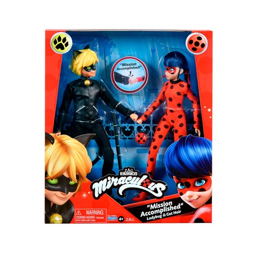 PACK 2 MUÑECA LADYBUG Y CATNOIR