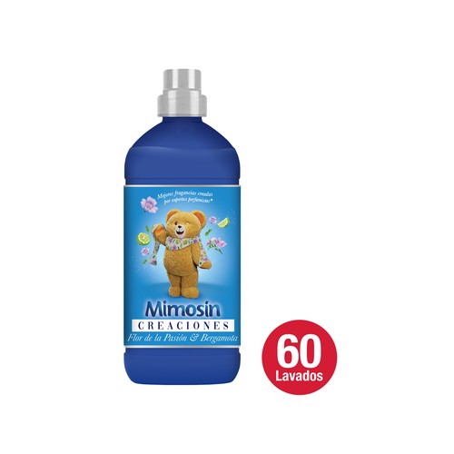 MIMOSÍN Suavizante aroma Flor de la pasión & bergamota MIMOSÍN CREACIONES 60 lav 1,33 l.
