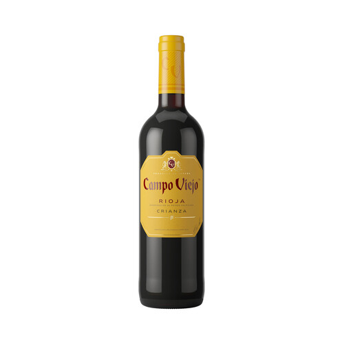 Vino tinto crianza con denominación de origen Rioja CAMPO VIEJO botella de 75 cl.