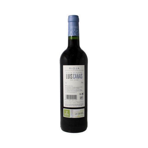 LUIS CAÑAS  Vino tinto con D.O. Rioja LUIS CAÑAS botella de 75 cl.