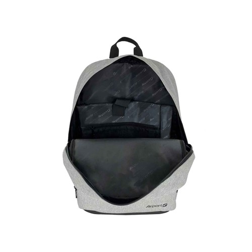 Mochila para viaje London M20L, AIRPORT ALCAMPO, color gris claro.