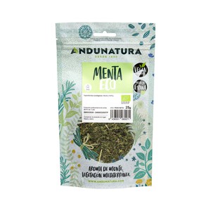 Imagen de ANDUNATURA Hierbas para infusión de menta ecológica 25 g.