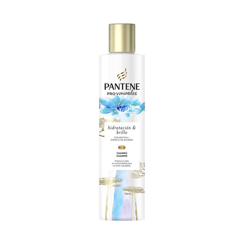 PANTENE Champú hidrtante sin sulfatos, para cabellos secos y deshidratados PANTENE Hydra pro miracles 225 ml.