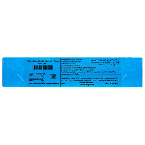 BRISAMAR Pecho-boca cocido de cangrejo 800 g.