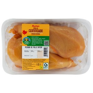 Alcampo Cultivamos LO Bueno Pechugas de Pollo Certificado Entera  Bandeja 562.5 G