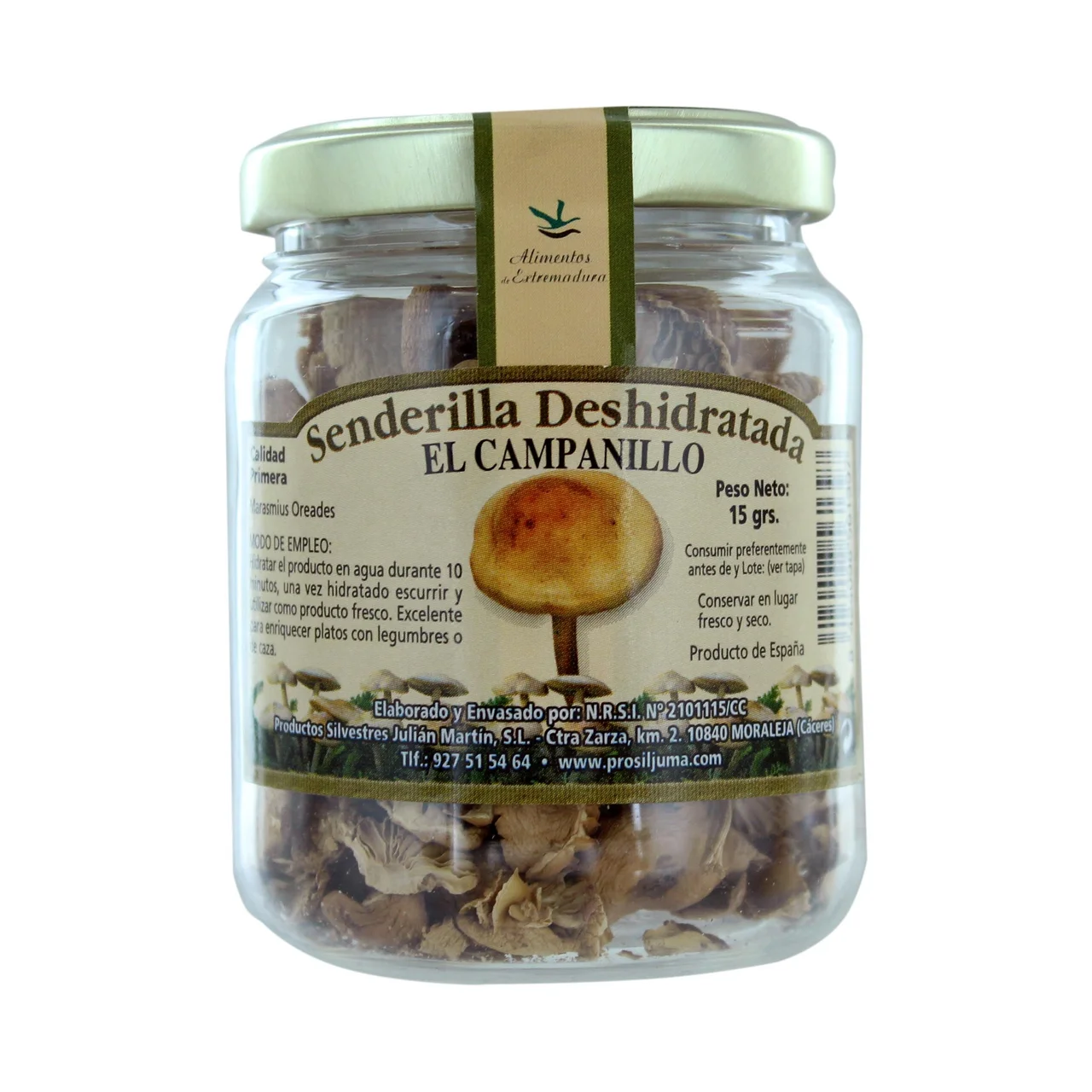 Senderilla deshidratada 15 g.