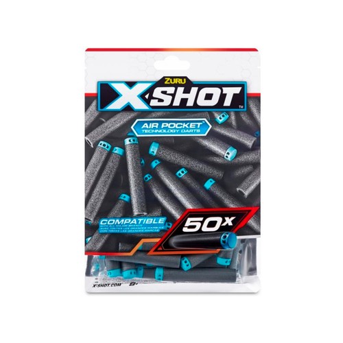 Bolsa de lanzadores X-SHOT, 50 unidades, ZURU.