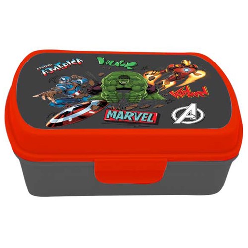 Sandwichera infantil licencia Avengers de Marvel para meriendas. ACTUEL