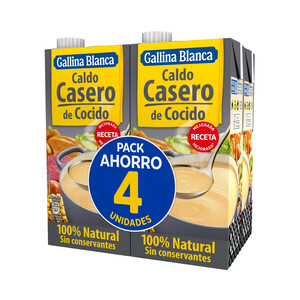 Imagen de GALLINA BLANCA Caldo de cocido 4 uds. 1 l.