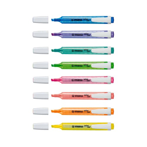Estuche 8 marcadores fluorescentes STABILO Swing cool