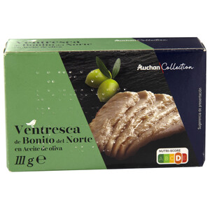 Imagen de AUCHAN COLLECTION Ventresca de bonito en aceite de oliva 111 g. Producto alcampo