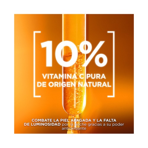 GARNIER Skin active Sérum de noche antimanchas con vitamina C 30 ml.