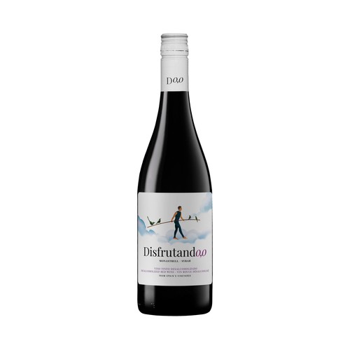 DISFRUTAN0,0 Tinto Monastrel-Syrah 0.0% alcohol botella 75 cl.