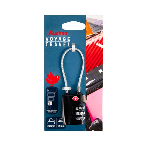 Candado de arco flexible TSA, 35 mm, seguridad nivel 3, ALCAMPO.
