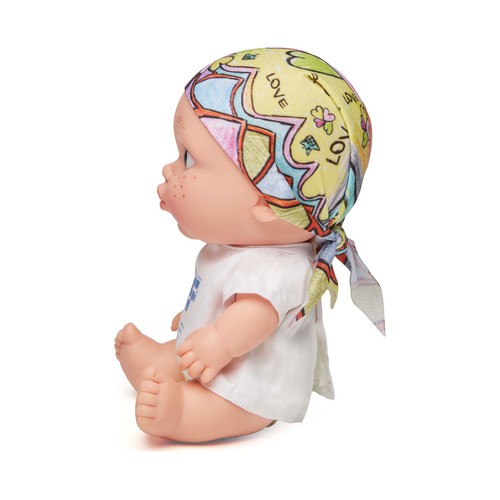 Muñeco bebé solidario Baby Pelón Laura Pausini, JUEGATERAPIA.
