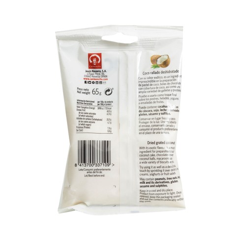 CARMENCITA Coco rallado 65 gr.