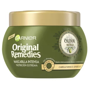 ORIGINAL REMEDIES Mascarilla capilar nutrición extrema, para cabellos secos ORIGINAL REMEDIES Oliva mítica de Garnier 300 ml.