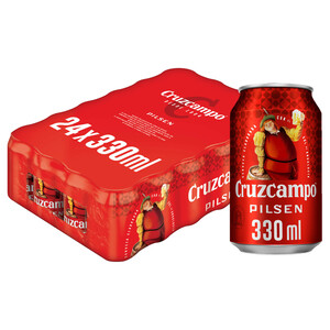 Imagen de CRUZCAMPO Cervezas rubias pack 24 latas x 33 cl.