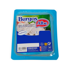 Imagen de BURGOS de ALBE Queso fresco tradicional tarrina de 250 g.