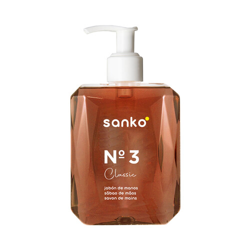 SANKO Nº 3 Jabón de manos, con aroma clásico, para todo tipo de pieles 400 ml.
