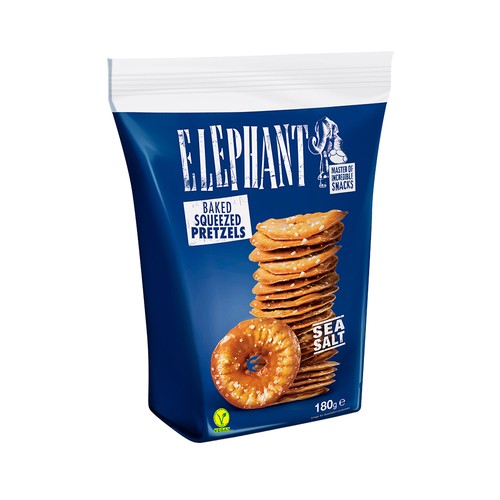 ELEPHANT Pretzel con sal 180 g.