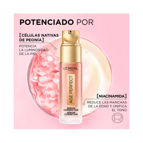L´ORÉAL PARIS Age perfect Serúm corrector acción rapida anti-manchas, para pieles maduras 30 ml.