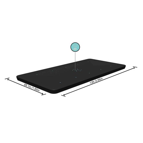 Cubre piscinas 4,12x2,01x1,22 metros, BESTWAY.