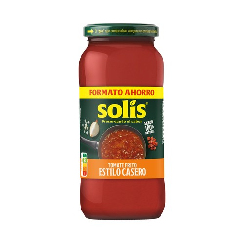 SOLÍS Tomate frito estilo casero, sabor 100% natural bote 550 g.