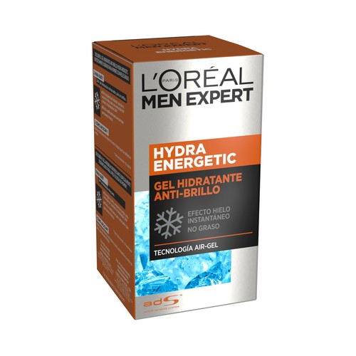 L´ORÉAL MEN EXPERT Gel hidratante anti-brillos para hombre L"ORÉAL MEN EXPERT Hydra energetic 50 ml.