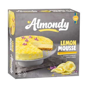 ALMONDY Tarta congelada de mousse de limón 400 g.