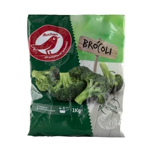 AUCHAN Brócoli seleccionado y ultracongelado 1 Kg. Producto Alcampo