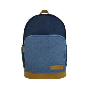 Mochila de viaje con varios compartimentos en tonos azules con capacidad para 18L, AIRPORT ALCAMPO.