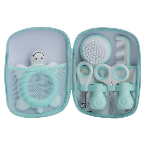 Set de manicura y baño para el bebé, azul claro, BÉBÉ CONFORT. 